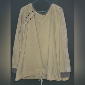 Maurices 3 Pale Yellow Sweatshirts